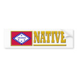 Arkansas Native Bumper Sticker