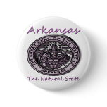 Arkansas Natural State Seal Buttons