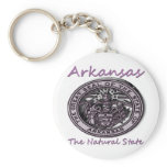 Arkansas Natural State Seal Keychain