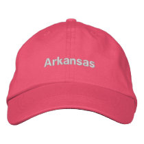 Arkansas Pink Embroidered Hat embroidered hats by statehats Arkansas Pink Embroidered Hat embroidered hats
