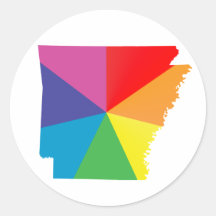 arkansas pride : angled : sticker