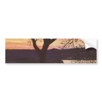 Arkansas River Sunset Painting Bumper Stickers