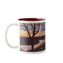 Arkansas River Sunset Painting mugs