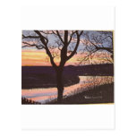 Arkansas River Sunset Painting Postcards