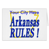 Arkansas Rules ! cards by TShirtDotCom Arkansas Rules ! cards