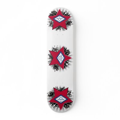 Arkansas Star Skate Deck by FlagCenter