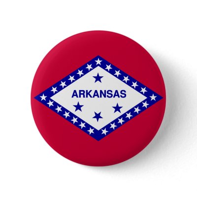Arkansas State Flag Pin by 1791dotus