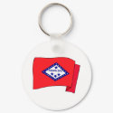 Arkansas State Flag keychains by GeographyTees Arkansas State Flag keychains