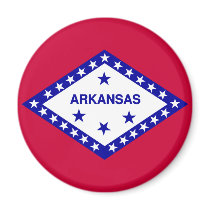 Arkansas State Flag Fridge Magnet