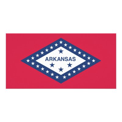 Arkansas State Flag Custom Photo Card by FlagsStore