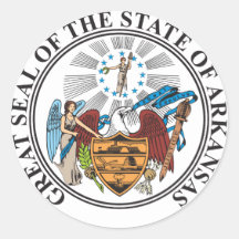 Arkansas state great seal stickers