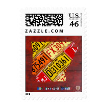 Arkansas State License Plate Map Postage