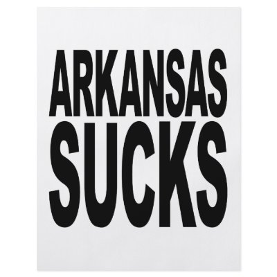 Arkansas Sucks Flyer by MyShirtSucks