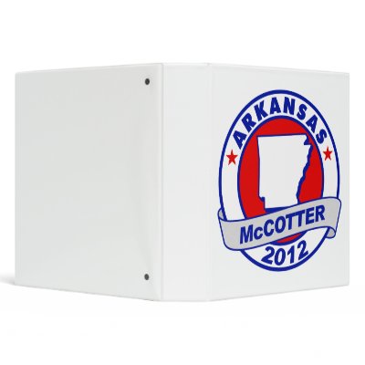 Arkansas Thad McCotter Vinyl Binders by usalovesmccotter