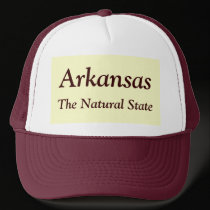 Arkansas, The Natural State Cap hats