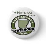 Arkansas The Natural Statehood Pinback Button