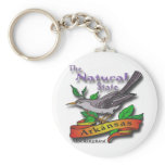Arkansas The Nature State Mockingbird Key Chain