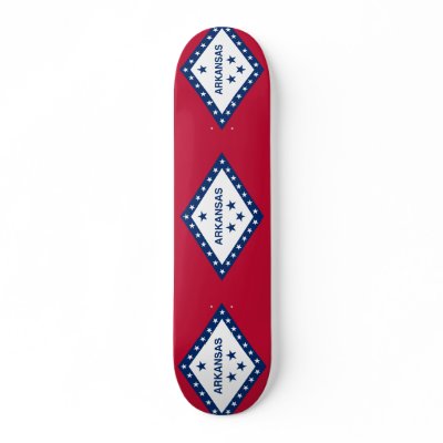 Arkansas, United States Custom Skate Board by FlagLibrary