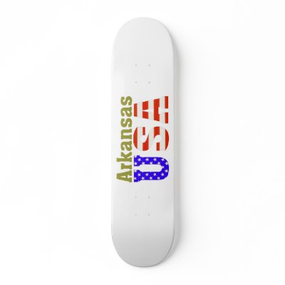 Arkansas USA! Skateboard by All50States