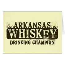 Arkansas Whiskey Drinking Champion Card