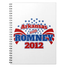 Arkansas with Romney 2012 Spiral Notebooks