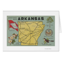 ArkansasLarge Letter ScenesArkansas Greeting Cards