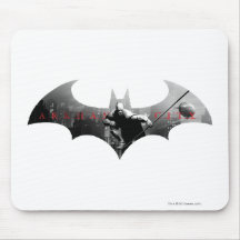 Arkham City Bat Symbol Mousepads