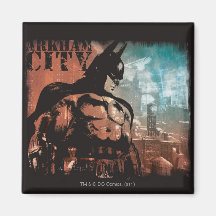 Arkham City Batman mixed media Fridge Magnet