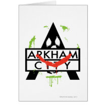Arkham City Icon w/ Joker marks 2 Cards