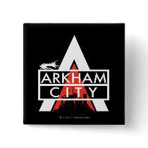 Arkham City Logo White Pins
