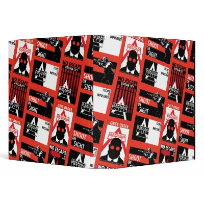 Arkham City Propaganda Pattern Binder by batman