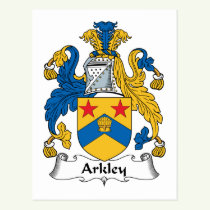 Arkley Family Crest Postcard
