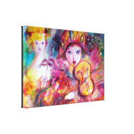 ARLECCHINO AND COLOMBINA wrappedcanvas