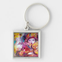 ARLECCHINO AND COLOMBINA  detail Key Chain