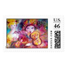 Arlecchino and Colombina Postage Stamp