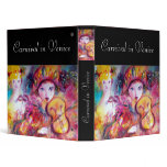 ARLECCHINO AND COLOMBINA / Venetian Carnival Masks Vinyl Binders