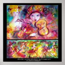 Arlecchino ,Colombina and Carnival Ballet Print
