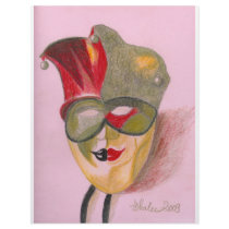 Arlecchino mask letterhead