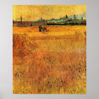 Arles View from the Wheat Fields. Vincent van Gogh Posters