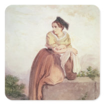 Arlesienne from the Time of Daudet and Bizet Square Sticker
