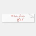 Arlington Girl tee shirts Bumper Sticker