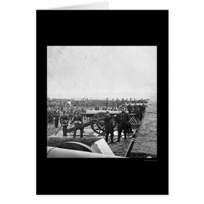 Arlington Gun Crew Drilling 1863 Card by lc_civilwar