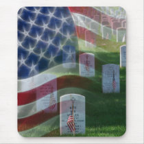 Arlington National Cemetery, American Flag mousepads by KahunaLuna Arlington National Cemetery, American Flag mousepads