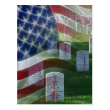 Arlington National Cemetery, American Flag Postcards