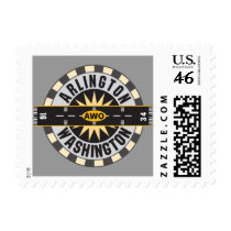 Arlington WA AWO Airport Postage Stamp