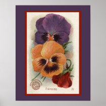 Arm and Hammer Pansies Poster