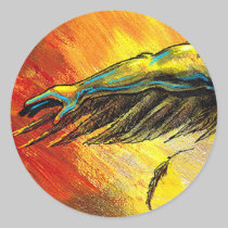 Arm and Wing sticker stickers