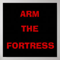 ARM THE FORTRESS STANDARD POSTER