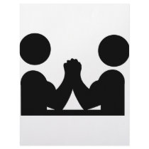 arm wrestling icon letterhead