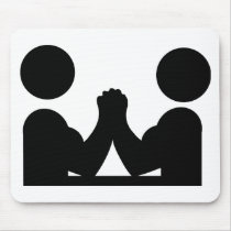 arm wrestling icon mousepads